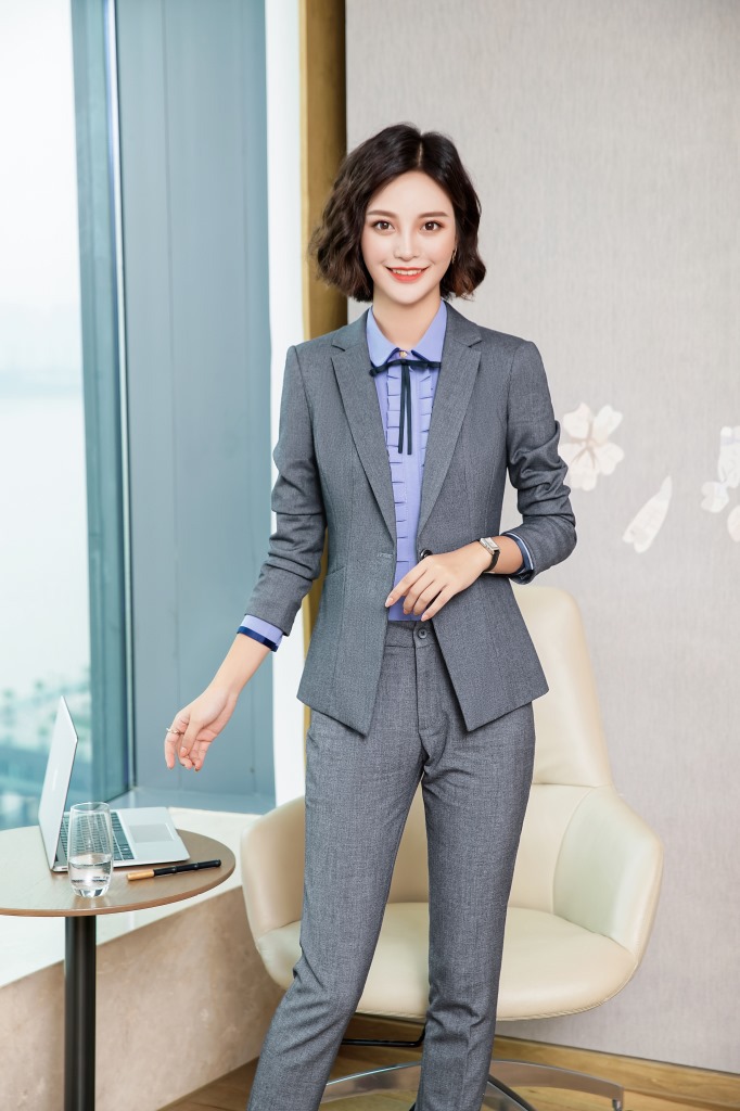 长袖西装套装套裤2018秋冬季ol白领女士商务西服职业装工作服批发