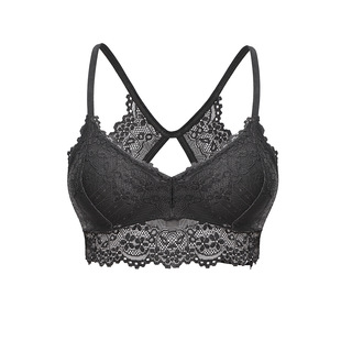 少女内衣蕾丝性感裹胸花边度假防走光抹胸带垫舒适免穿文胸*9190
