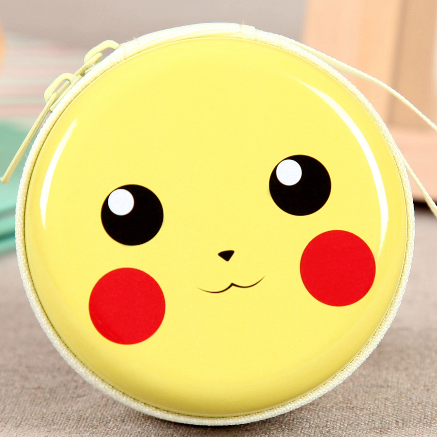 皮卡丘零钱包 pokemon go宠物小精灵 广告赠品耳机包 可定制logo
