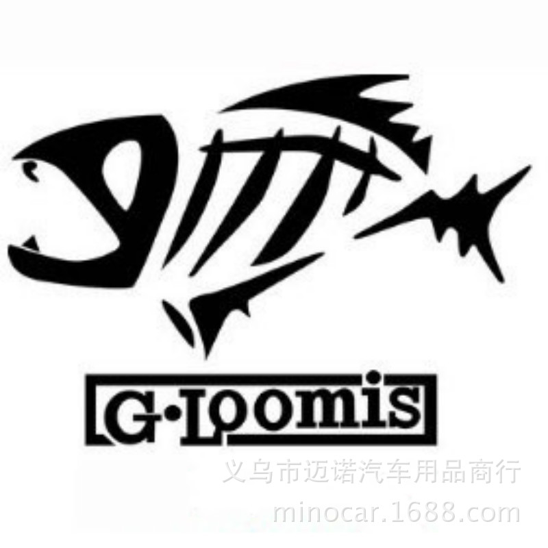 外贸正品 户外运动钓鱼车贴 鱼竿gloomis车贴纸go fishing车贴纸