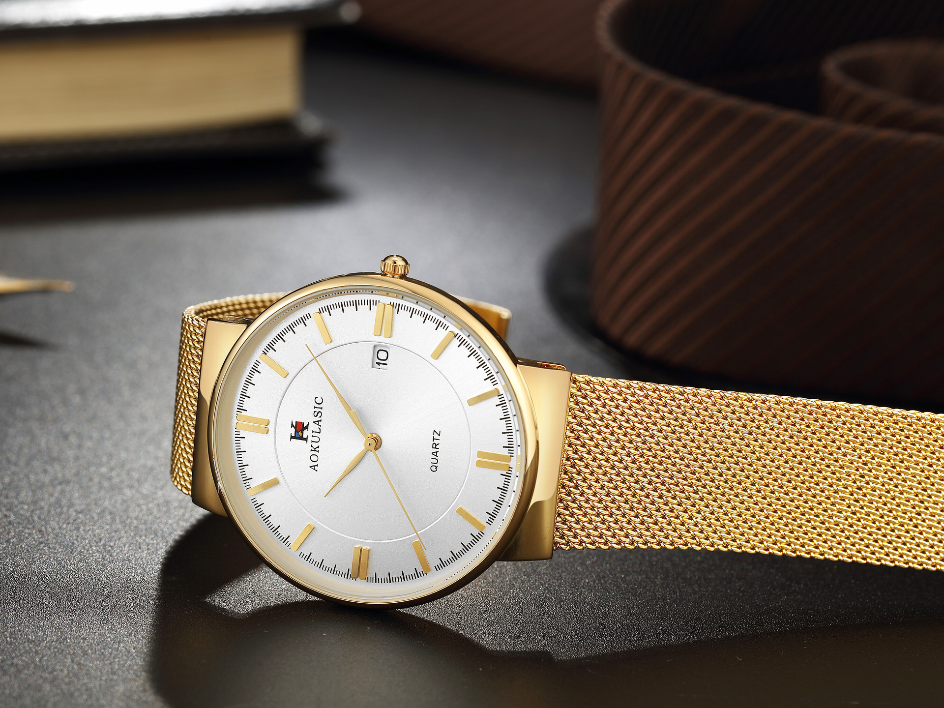 aokulasic奥古拉斯石英表 速卖通爆款超薄男士石英商务表一件代发