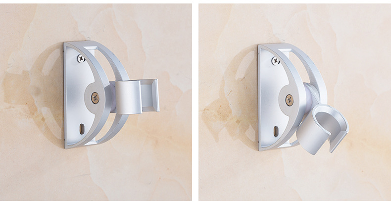 厂家供应太空铝花洒底座 喷头花洒支架 挂钩铝座 淋浴花洒固定座