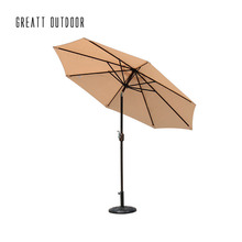 厂家直销3米户外遮阳伞大伞中柱加厚庭院伞 手摇带转向防晒遮阳伞