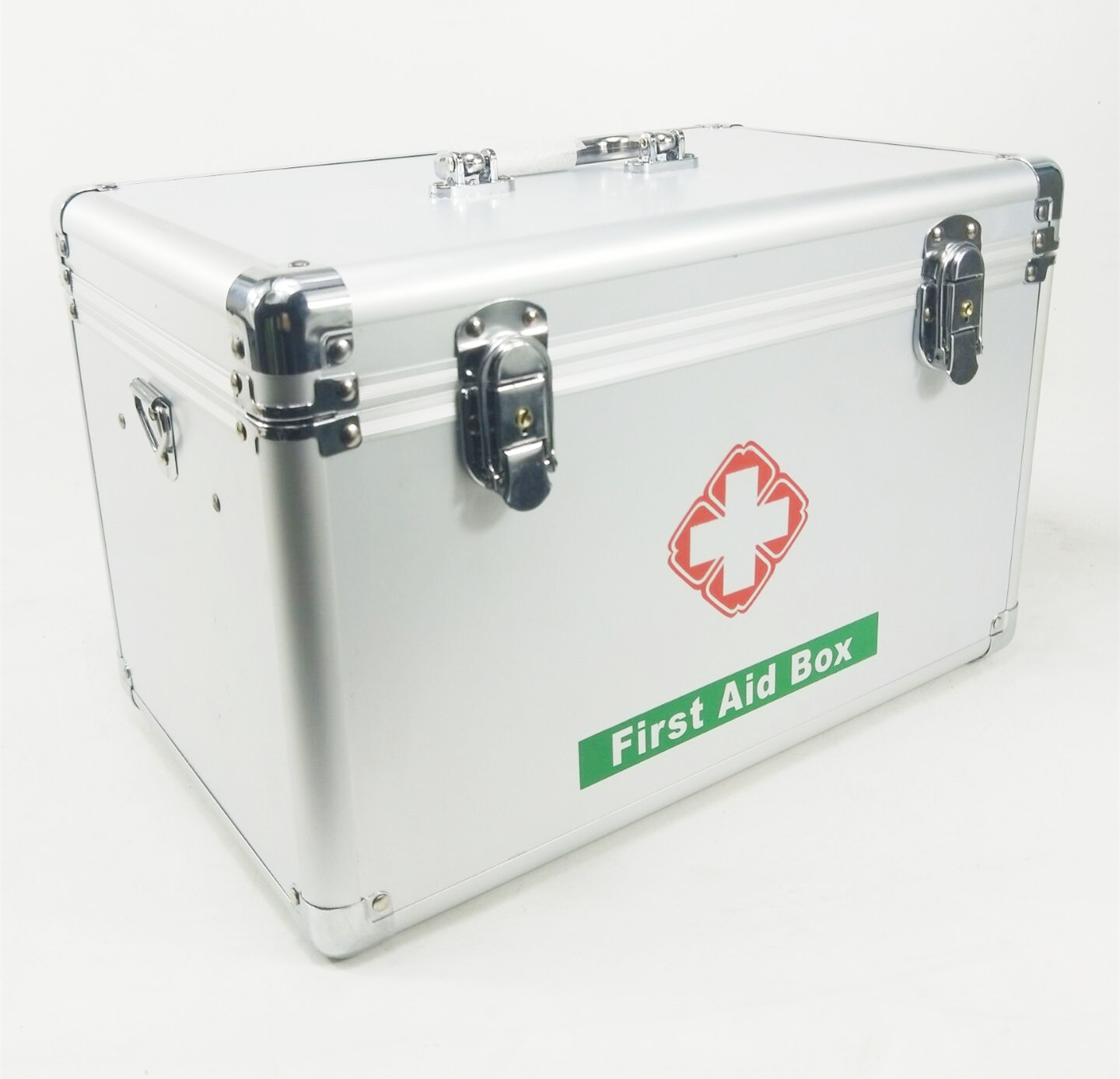 16寸不锈钢医疗箱铝合金箱家用医用出诊箱多规格药箱医药急救箱定