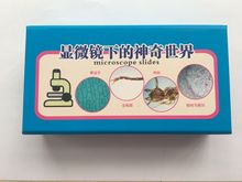 35种儿童专用教学玻片显微镜生物标本切片 礼品盒包装