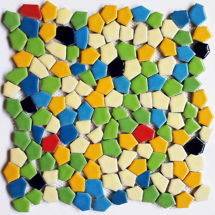 创意彩色陶瓷马赛克碎拼瓷砖diy卫生间瓷砖墙面碎片定制