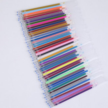 48色100色彩色中性笔芯闪光荧光粉彩金属多色笔芯创意DIY笔芯套装