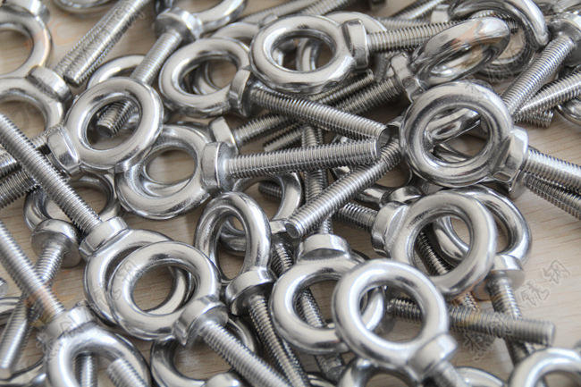 304不锈钢加长吊环螺栓 m8*20-50加长吊环螺丝 加长吊环螺丝m8