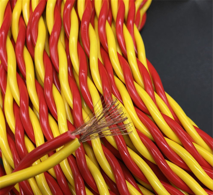 厂家直销电线电缆铜红蓝花胶线家用铜包铝透明花线灯头线量大从优