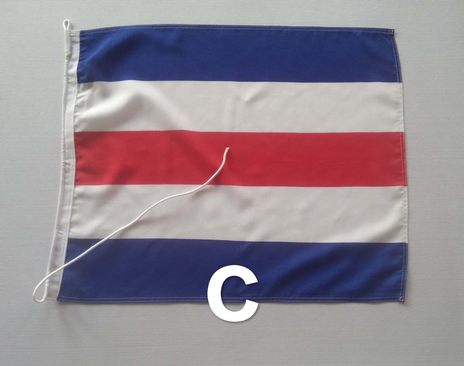 定制手工水印海事旗300d旗纱100d春亚纺110克经编布正反面无色差