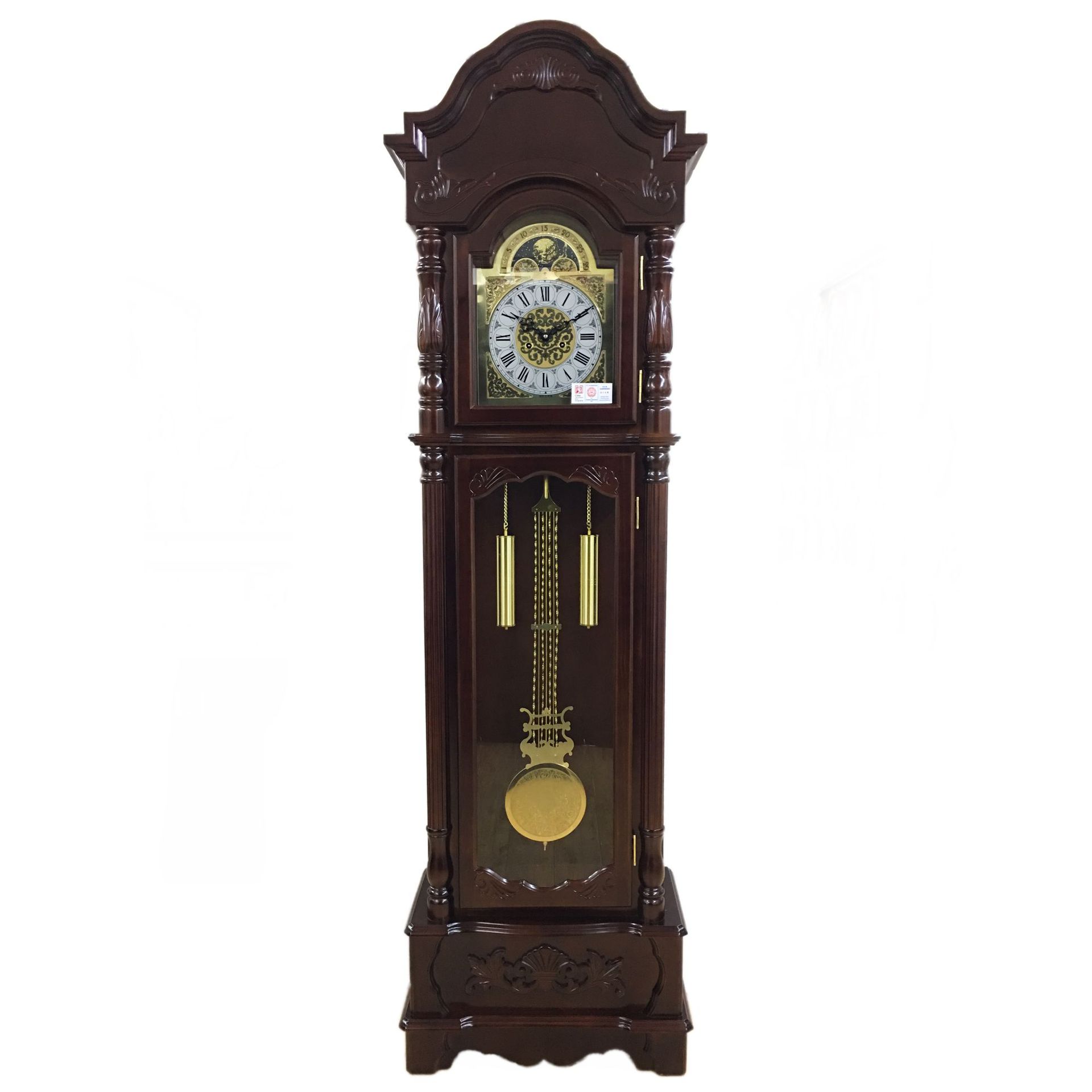 北极星0813 高210宽62厚33cm 实木材质 31天发条式 机械落地钟