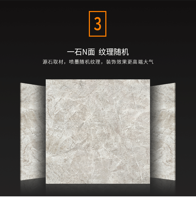 古堡灰通体大理石瓷砖 卫生间厨房墙砖防滑砖 地板瓷砖1000*1000