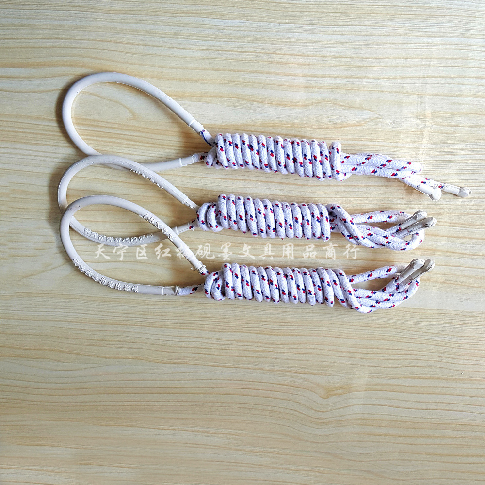 太仓麻绳棉绳小学生运动体育比赛跳绳单人健身无柄跳绳中考跳绳