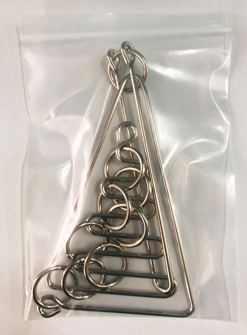 特大号九曲环 复杂款难度大 金属铁制益智解环玩具经典智力巧连环