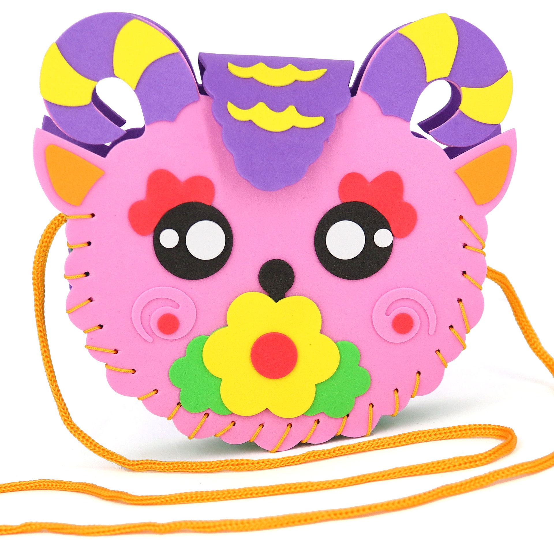 eva卡通包包儿童diy挎包幼儿园美劳课手工制作材料包创意卡通贴画