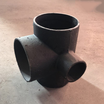 w型直角四通100×100×75下水排水管道 铸铁管件气动接头气动元件