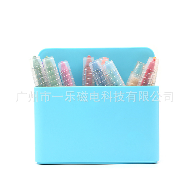 Magnetic Whiteboard Pen Storage Box Pen Holder Pencil Case Blackboard Eraser Chalk Box Magnetic Storage Box Refrigerator Storage Stationery Box