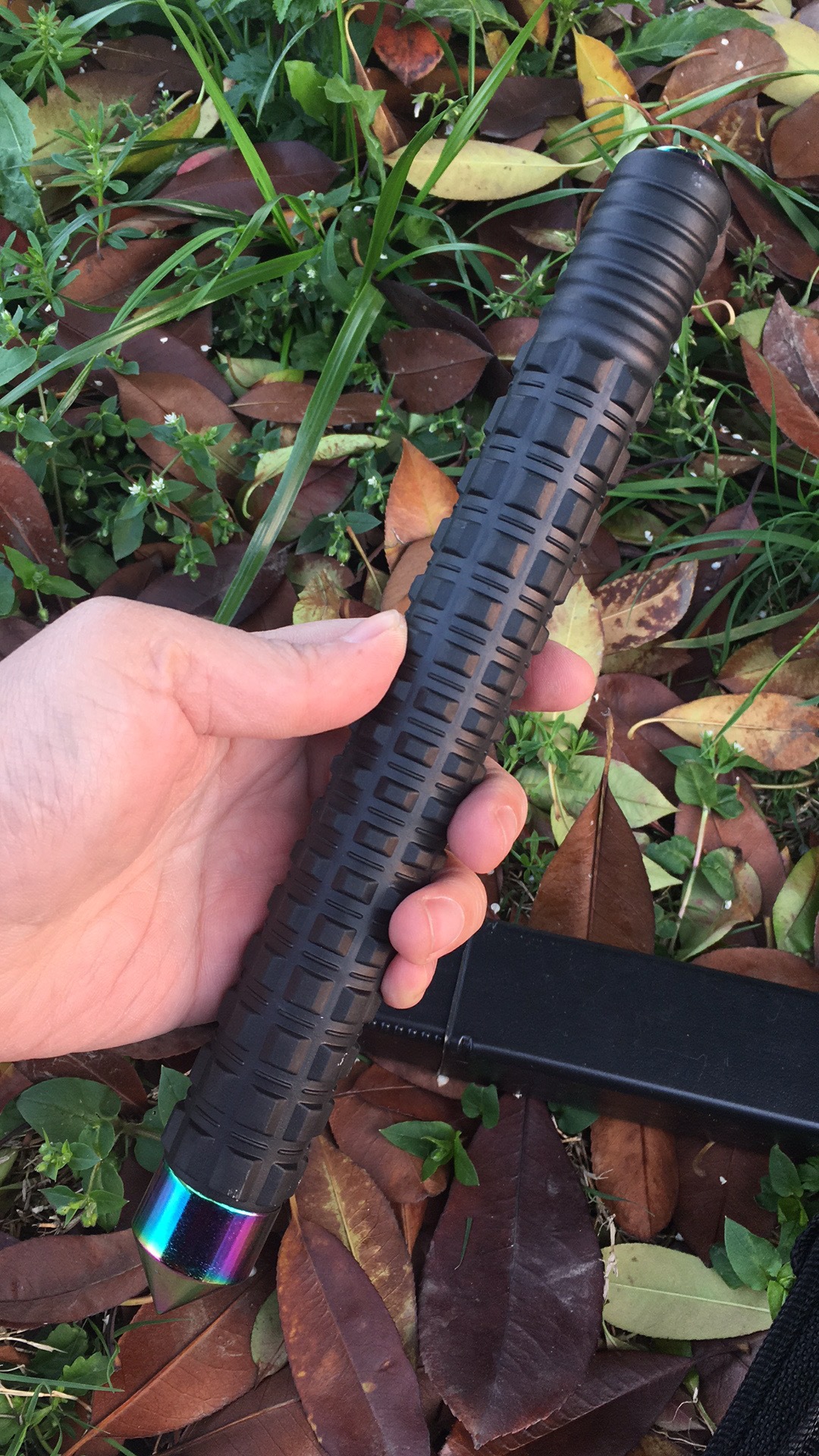 阻力棍悍马款橡胶手柄甩棍 菱形款甩棍 车载防身棍