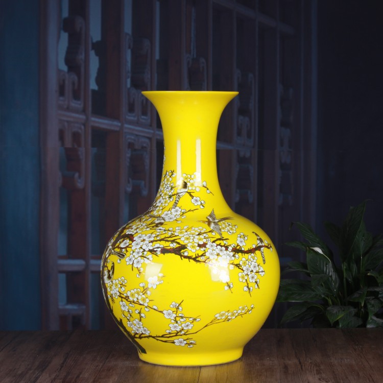 珐琅彩花瓶店铺热卖商品描述材质种类瓷纹饰图案山水花卉产品编号