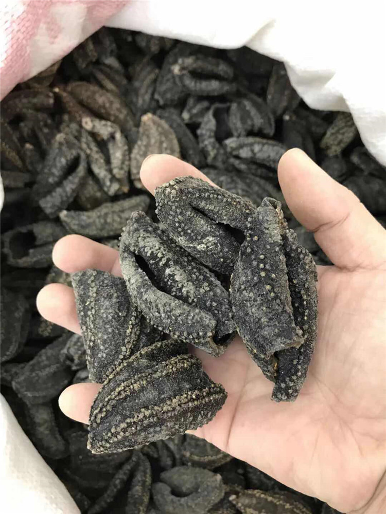 一德路海味 俄罗斯黑参皮45头 干货海参皮500g