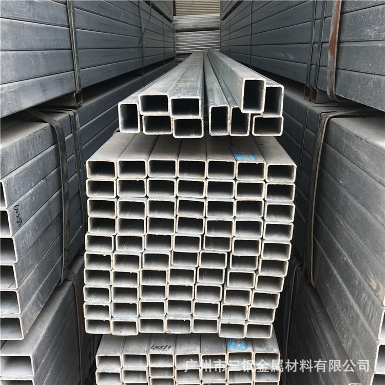 镀锌矩管迁安正大热镀锌矩形钢管q235国标幕墙用龙骨批发