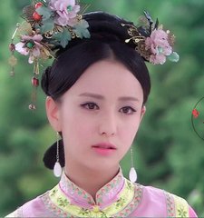 古装假发旗头燕尾满清格格发型宫锁玉心秀禾新娘影视影楼cos发髻