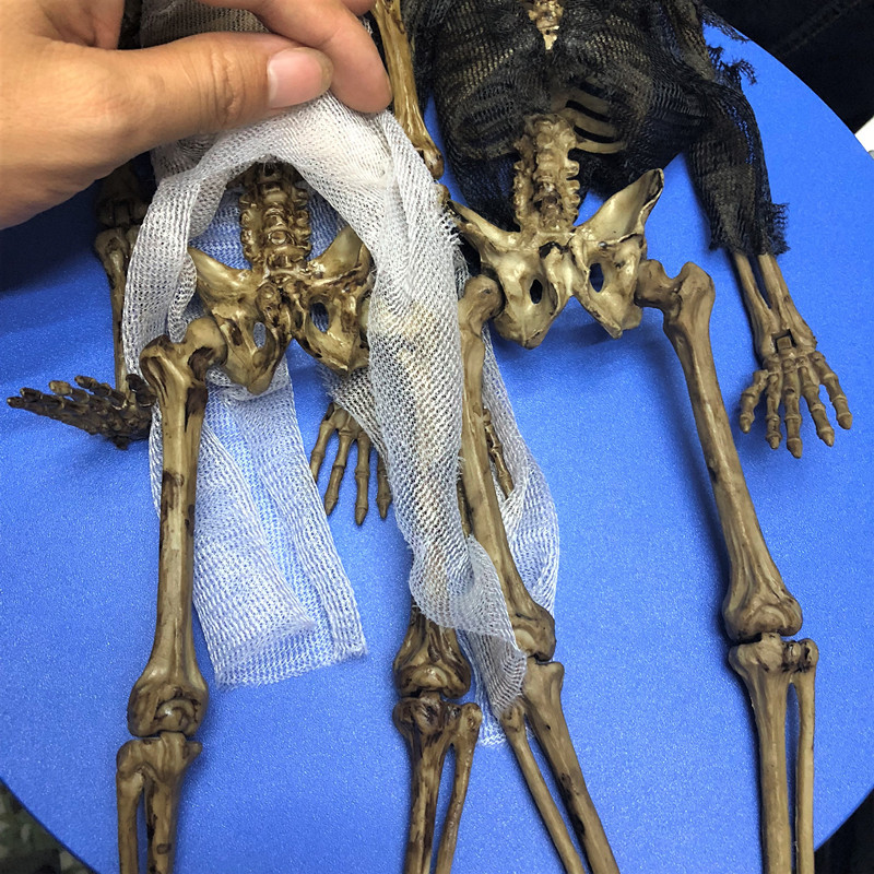 新款欧美万圣节杰克棺材 骷颅头南瓜魔鬼2款恐怖玩偶公仔恶搞玩具