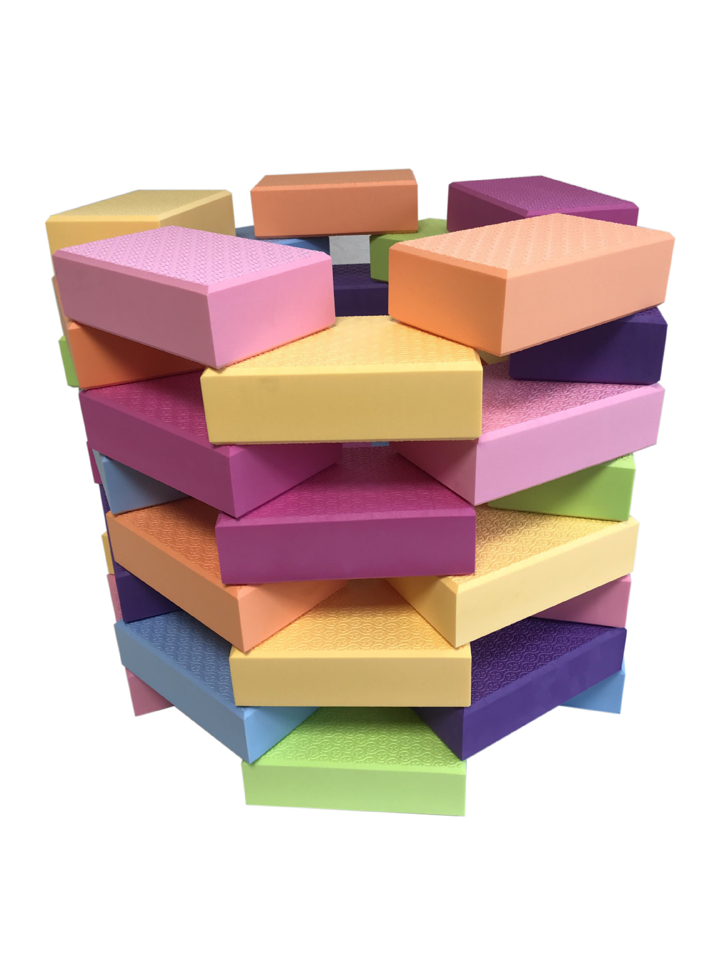 新款彩色eva积木泡沫砖积木儿童积木软砖块海绵砖块健身瑜伽砖