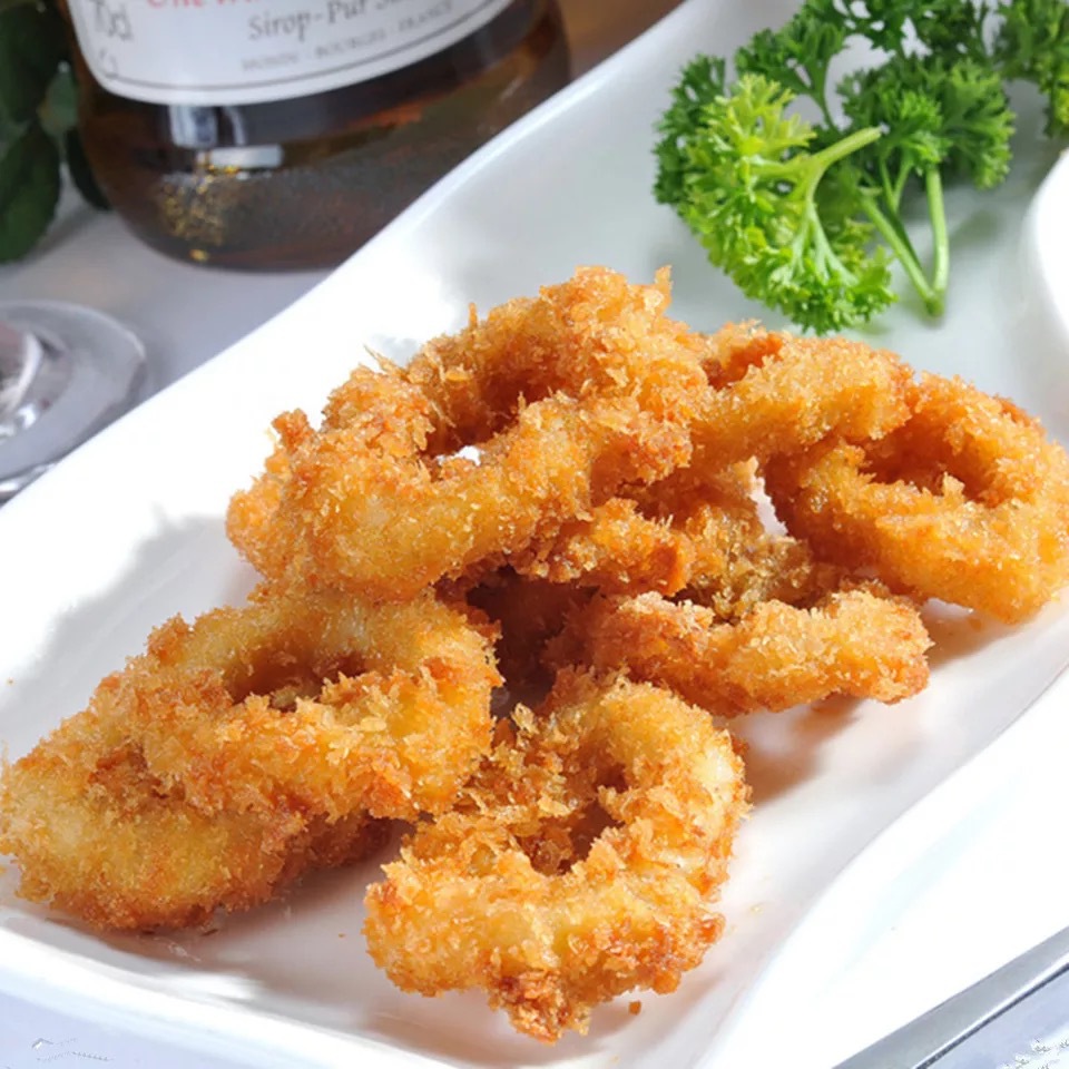 鱿鱼圈 冷冻 裹粉鱿鱼圈1kg香酥鱿鱼圈 调理海产品油炸小吃包邮