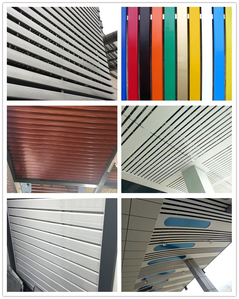 越南定制面宽300mm铝条扣走廊吊顶白色c型铝扣板