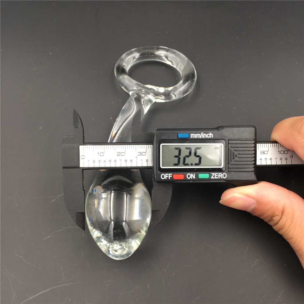 zcz透明水晶玻璃肛塞后庭另类玩具阳具棒开扩肛gay男女用自慰器