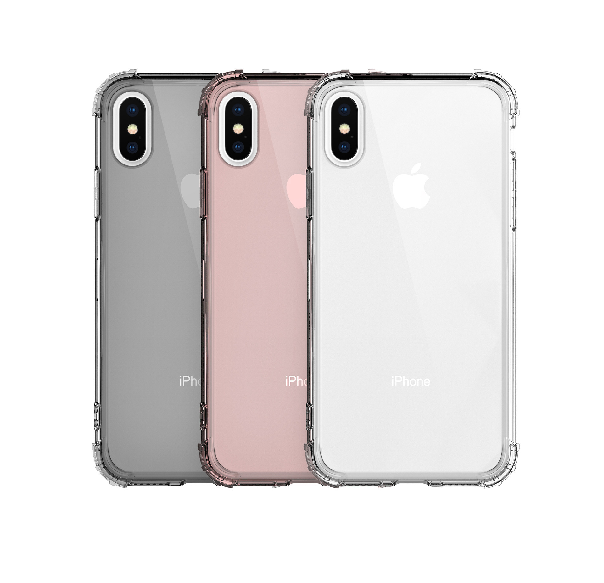 iphonexs手机壳透明四角防摔保护套苹果x气囊xsmax透明软壳全包