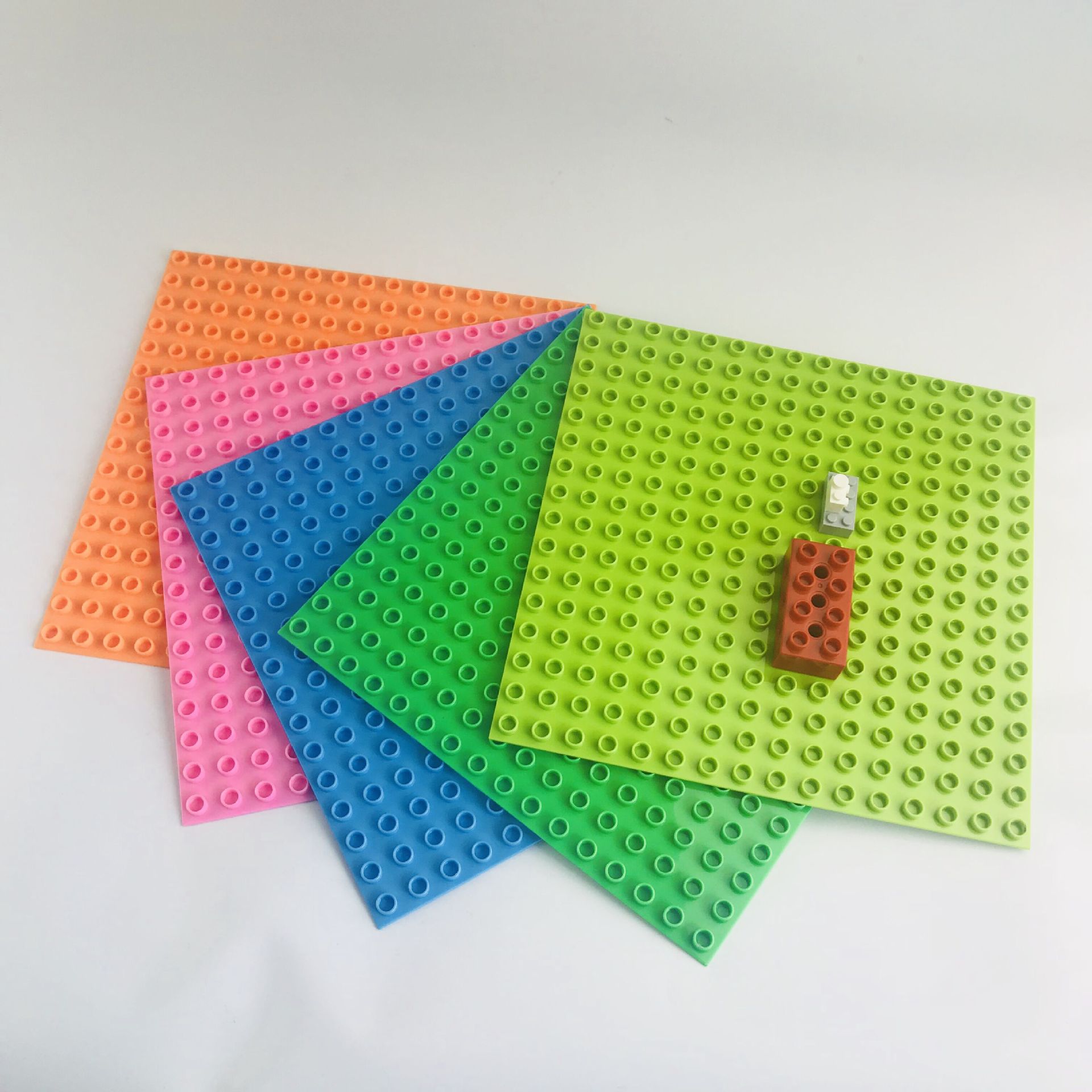 32*32小颗粒积木底板25.5*25.5cm拼装配件diy兼容邦宝森业博乐等