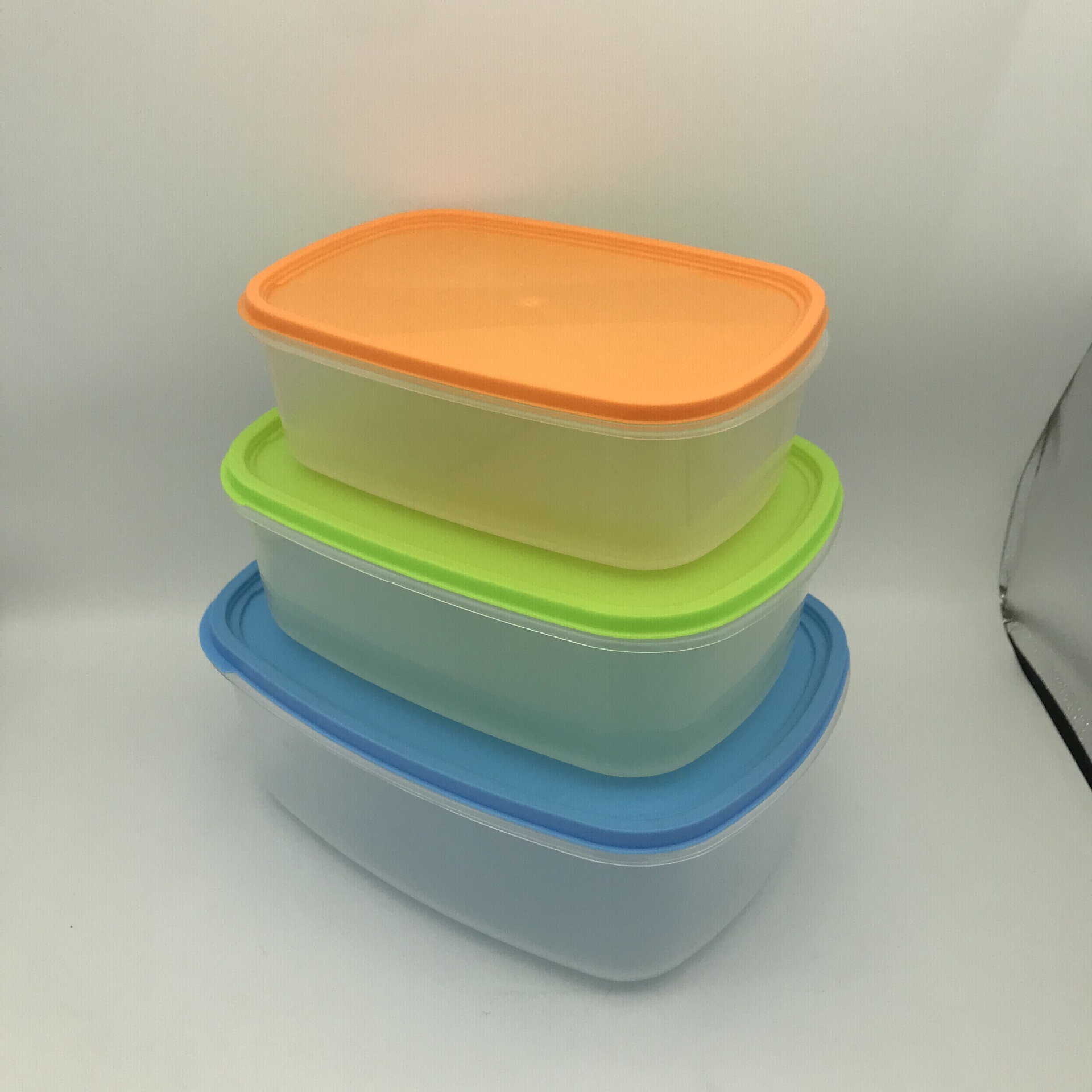 厂家批发透明保鲜盒 耐热塑料饭盒便当盒 多种长方形规格保鲜盒