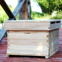 蜂箱41*51*26十框杉木烘干原木蜜蜂箱蜜蜂房子继箱圈蜂具厂家批发