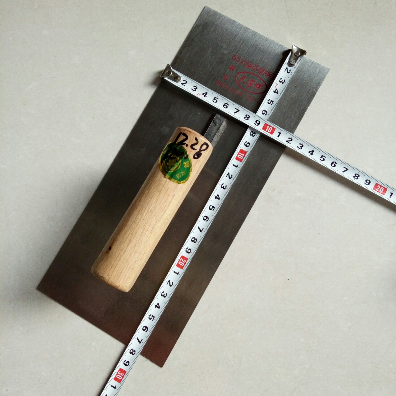 厂家批发抹子28*12天字方抹泥板建筑工具平抹子砌砖刀抹子多规格