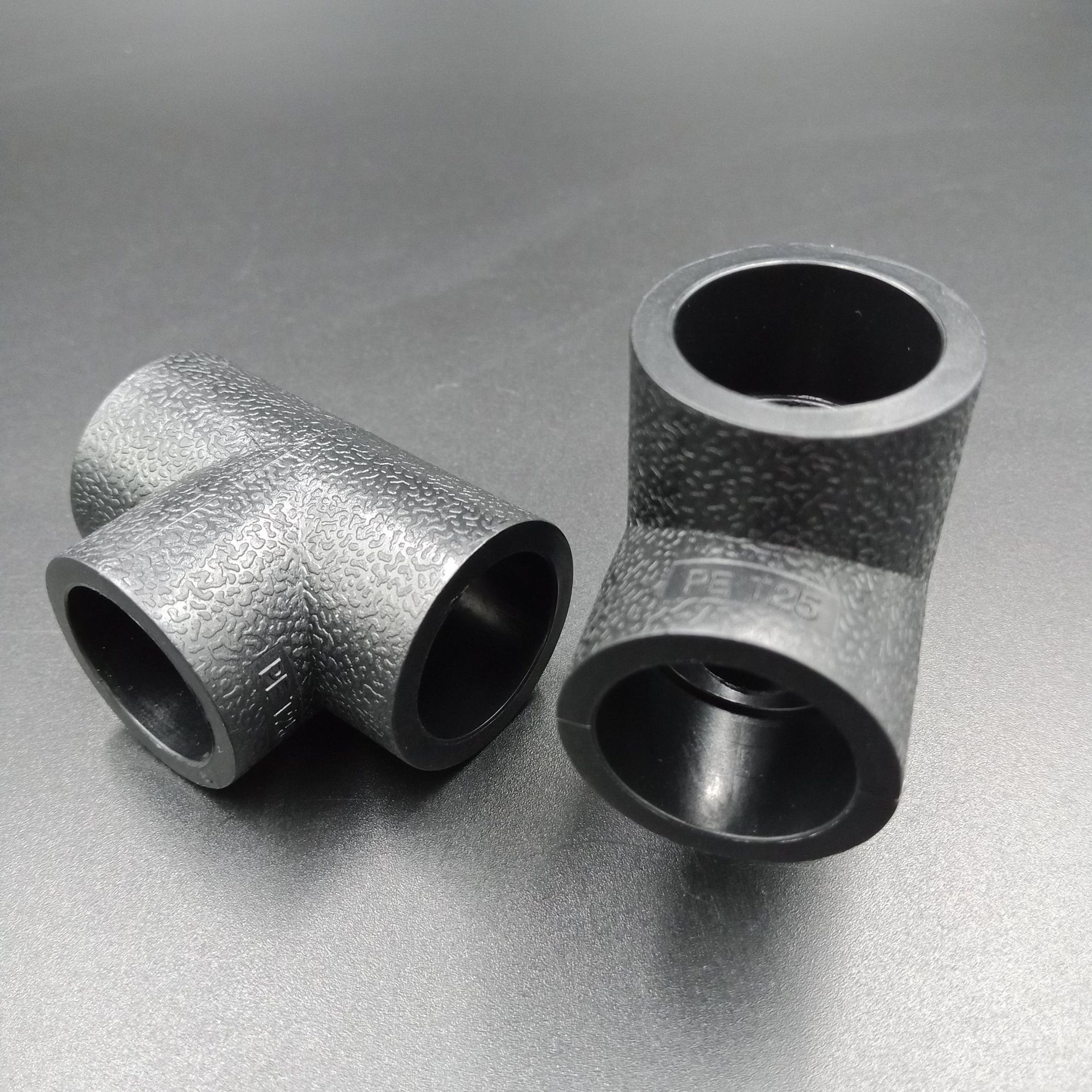 pe管材管件pe等径三通pe变径三通pe承插塑件承插式正三通厂家直销