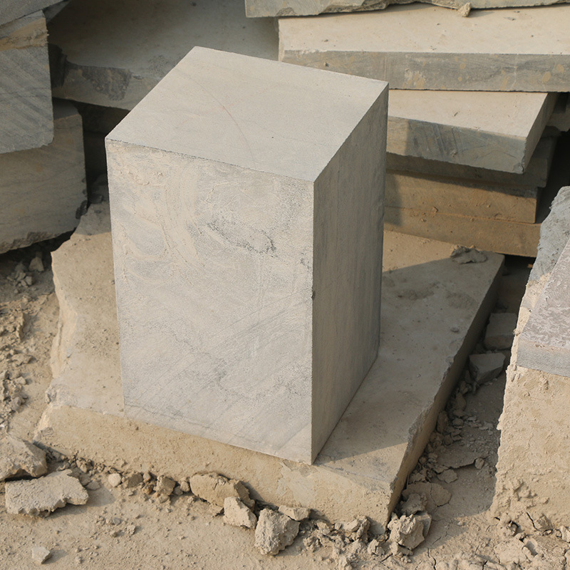 长方柱型青石汉白玉可定制雕刻不规格石墩 景区户外两边门口摆件