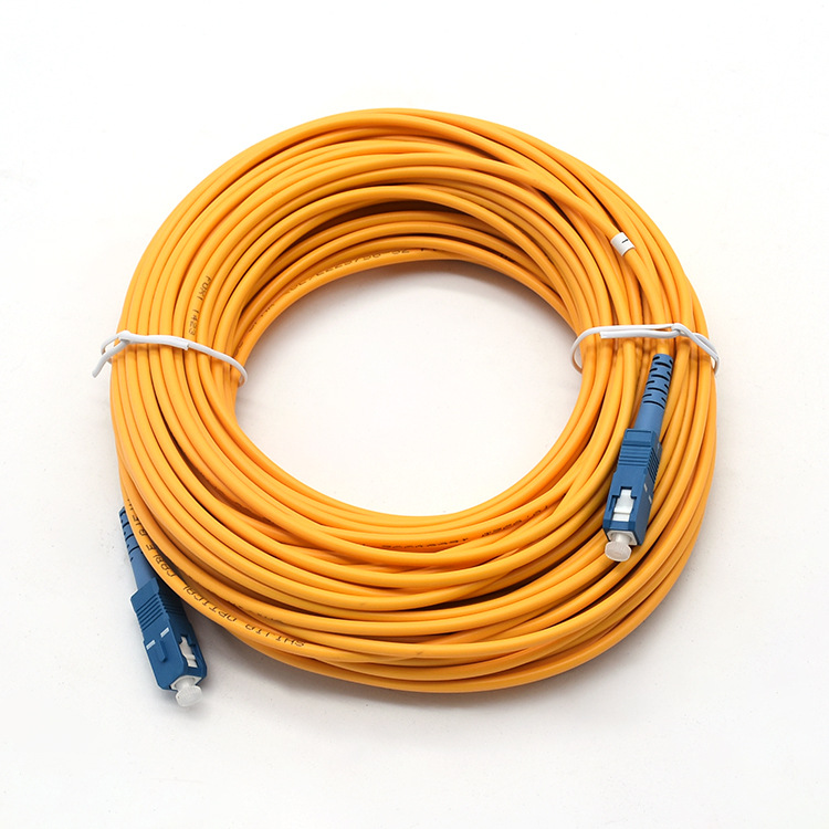 厂家批发sc-sc光纤跳线 电信级单模跳线3米5米尾纤sc方头光纤线