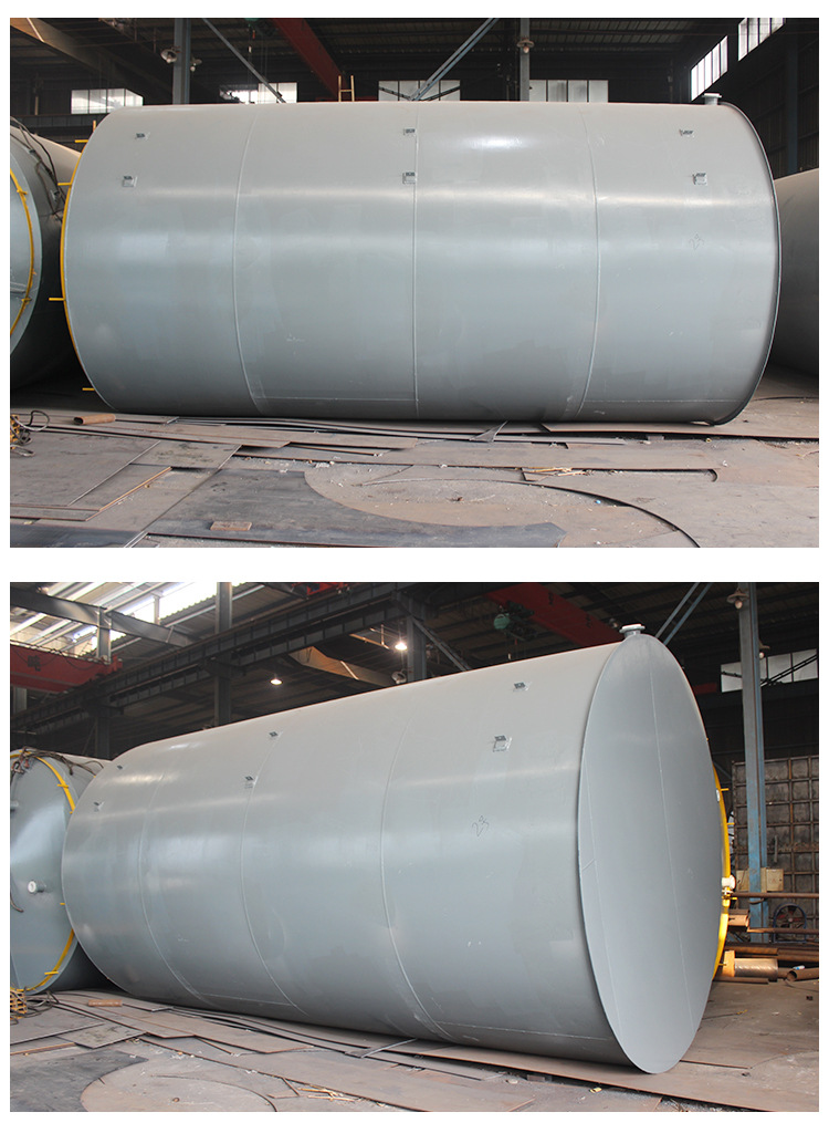 料仓 卧式钢衬塑储罐 漂泊水贮藏钢衬塑储罐 cucl2氯化铜储罐