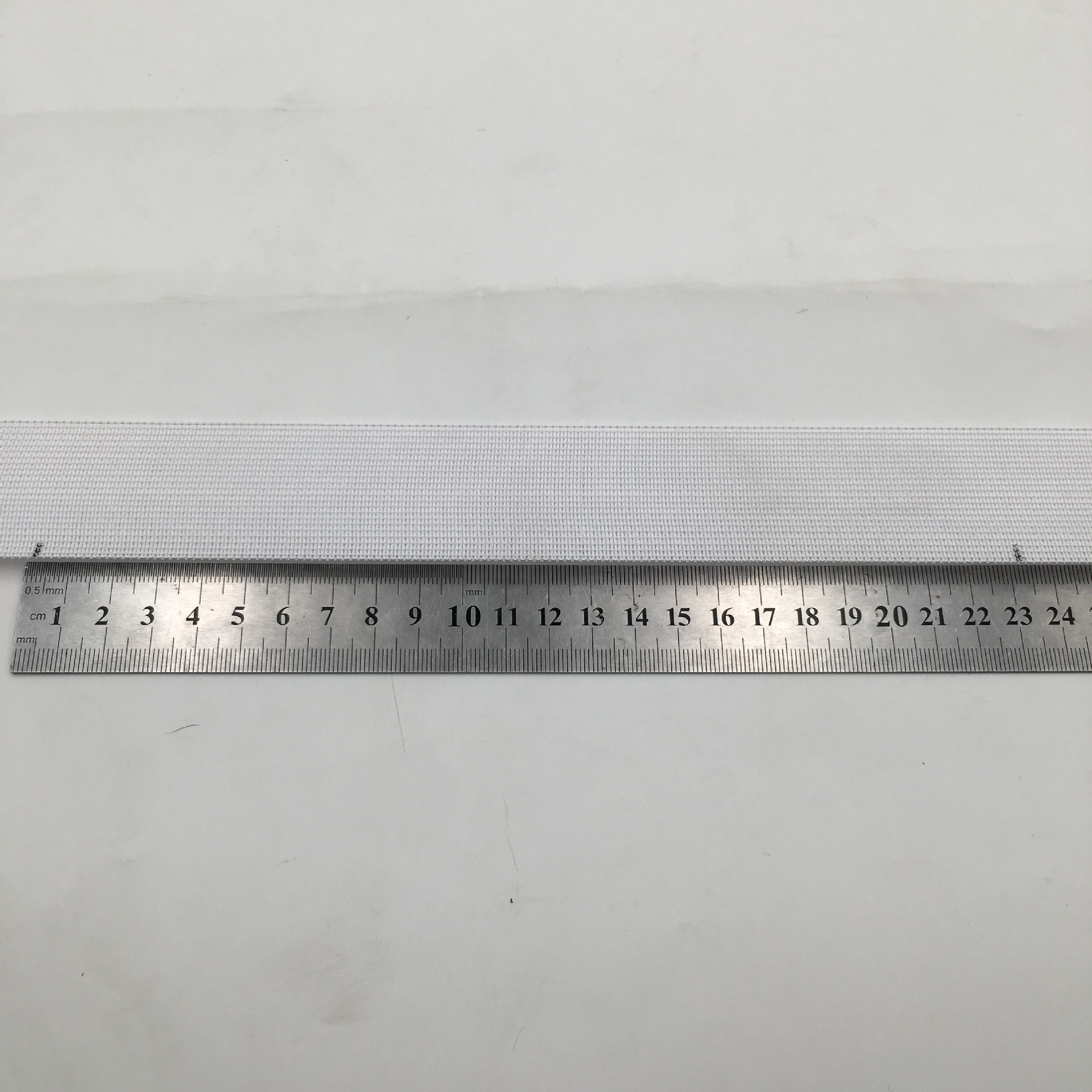 厂家直销现货批发1.5cm-6.5cm宽钩编松紧带黑白针织橡筋[48码/盘]