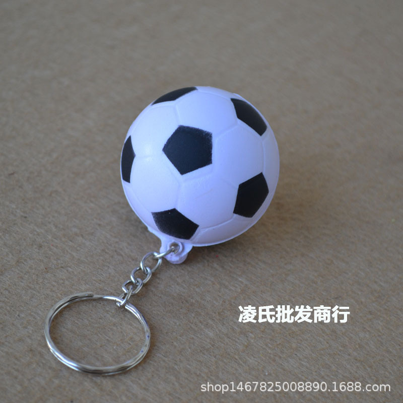 Wholesale Basketball Children's Foam Toys Pu Key Chain Bionic Toy Pendant Activity Small Gifts Christmas Gifts