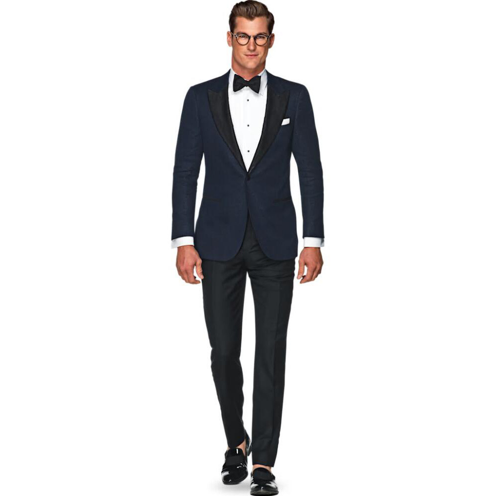 专业定制西服男新郎伴郎服戗驳领套装一粒扣礼服外贸货源