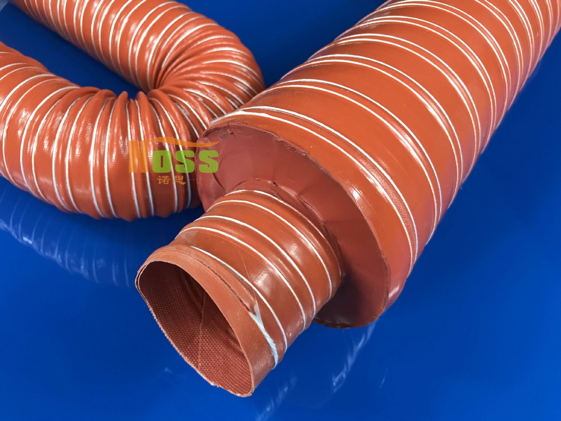 阻燃防火型保温软风管 保温软管软风道 耐火星耐高温耐热通风软管