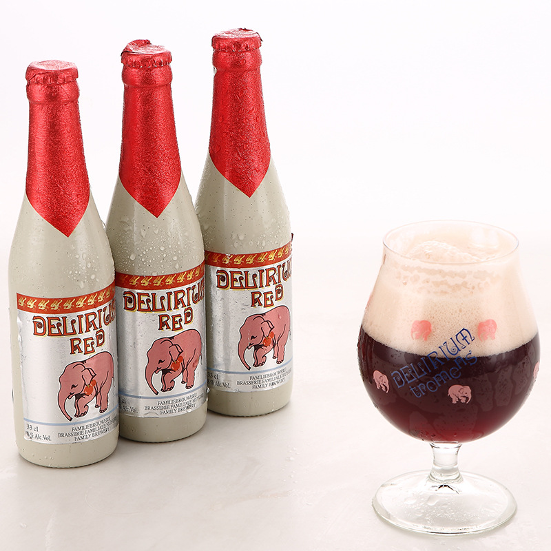 比利时粉象给劲樱桃粉象啤酒delirium red 粉红小象 330ml*24