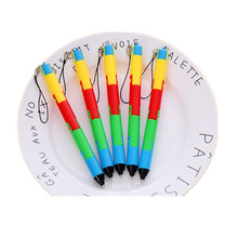 可爱文具 可折叠笔创意圆珠笔塑料礼品变形笔弯曲笔节节笔批发