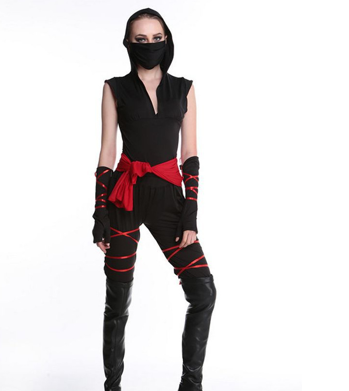 情趣蒙面女郎忍者游戏制服万圣节北海道忍者战士角斗士服cosplay