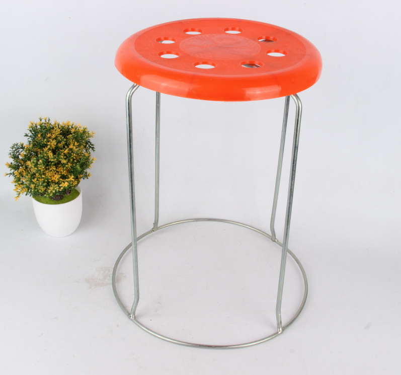 43cm大八孔铁凳子 金属圆铁凳子 座席铁凳子椅子礼品货源十元店