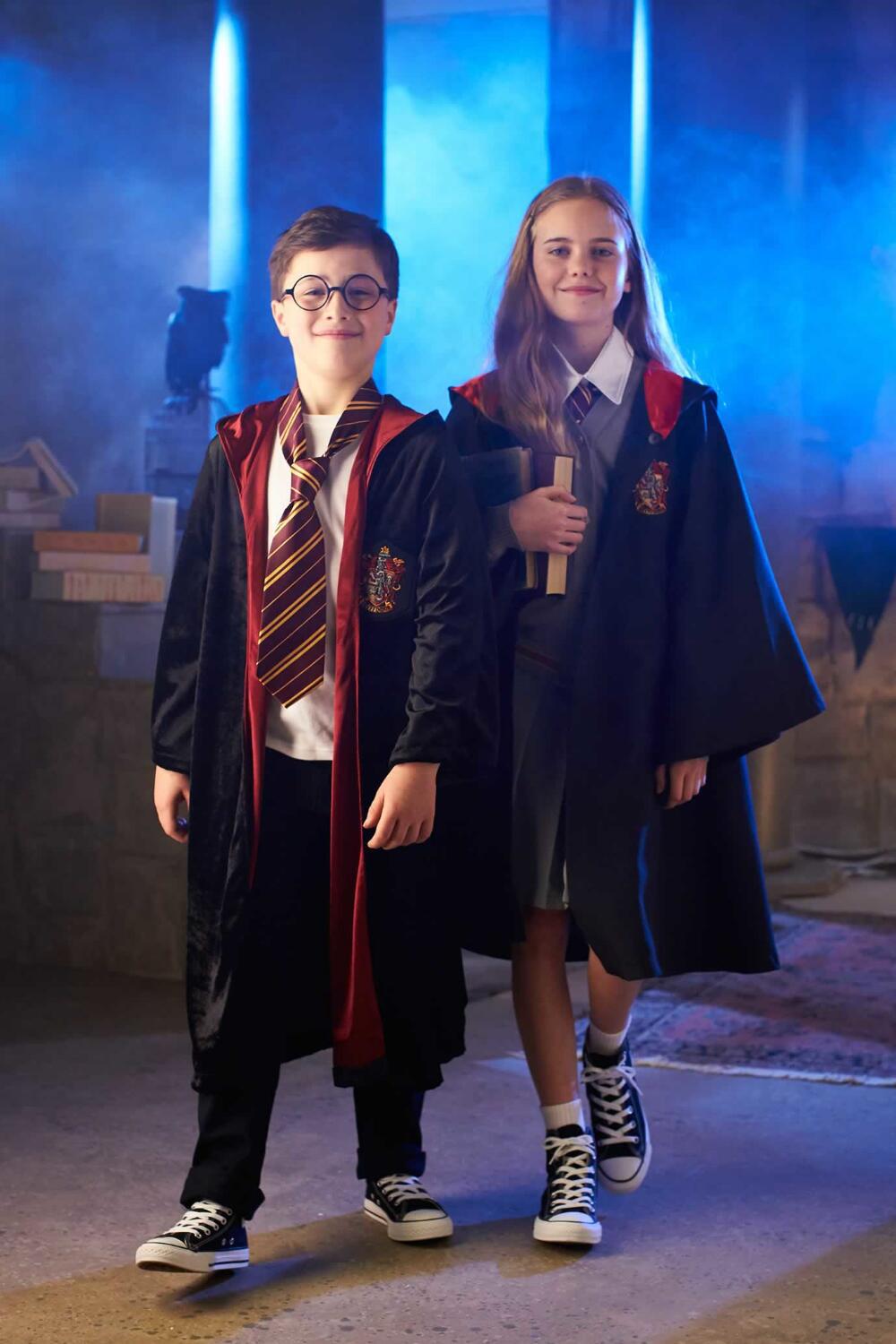 豪华版哈利波特魔法袍配领带万圣节服装角色扮演舞台制服厂家批发