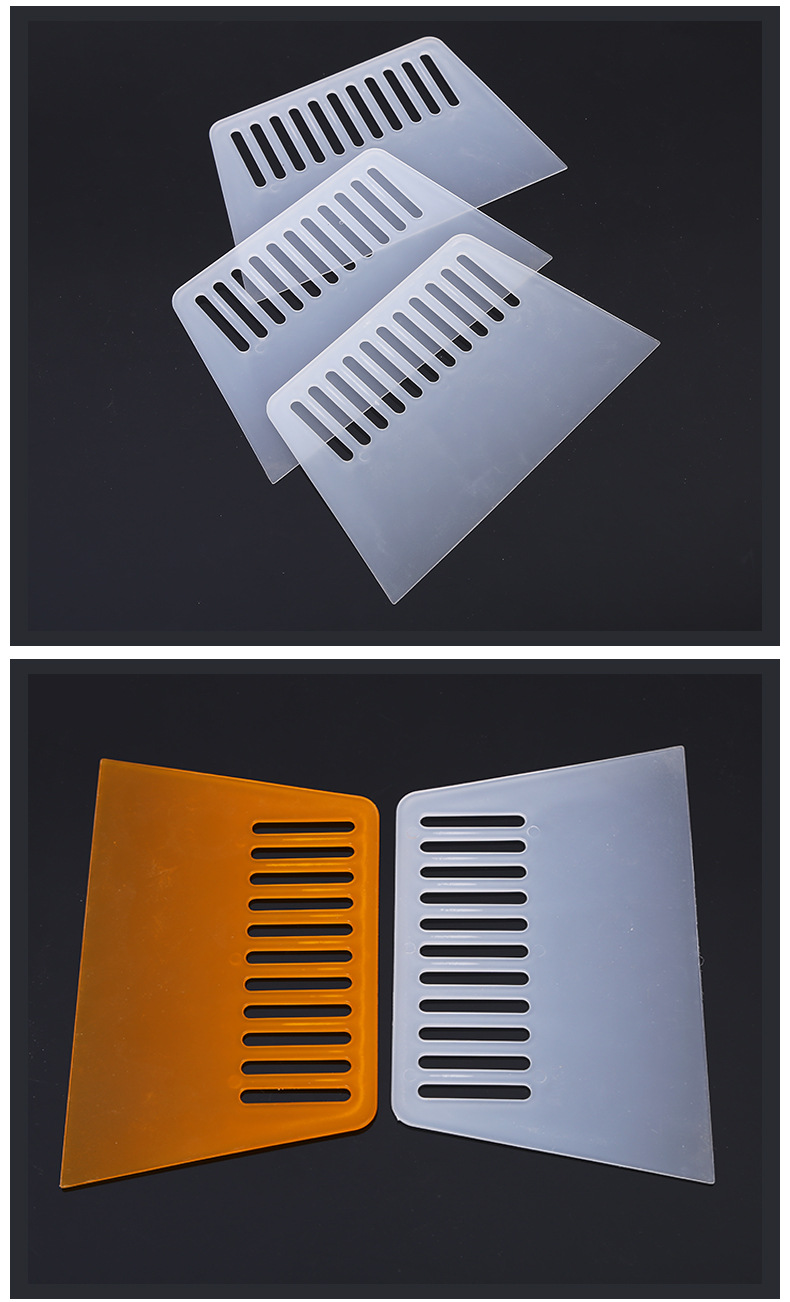 新料加厚塑料白刮板 建筑装修腻子刮板 抗腐耐磨透明塑料刮板批发